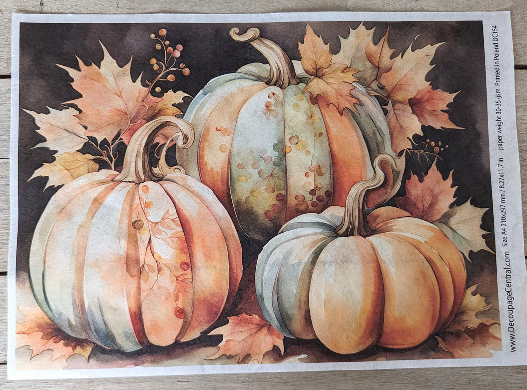 Pumpkins Decoupage Paper