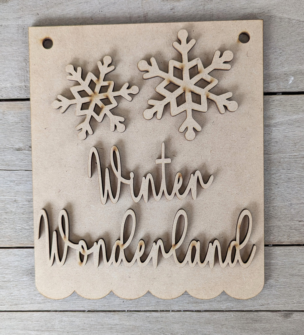 Winter Wonderland Post Hanger