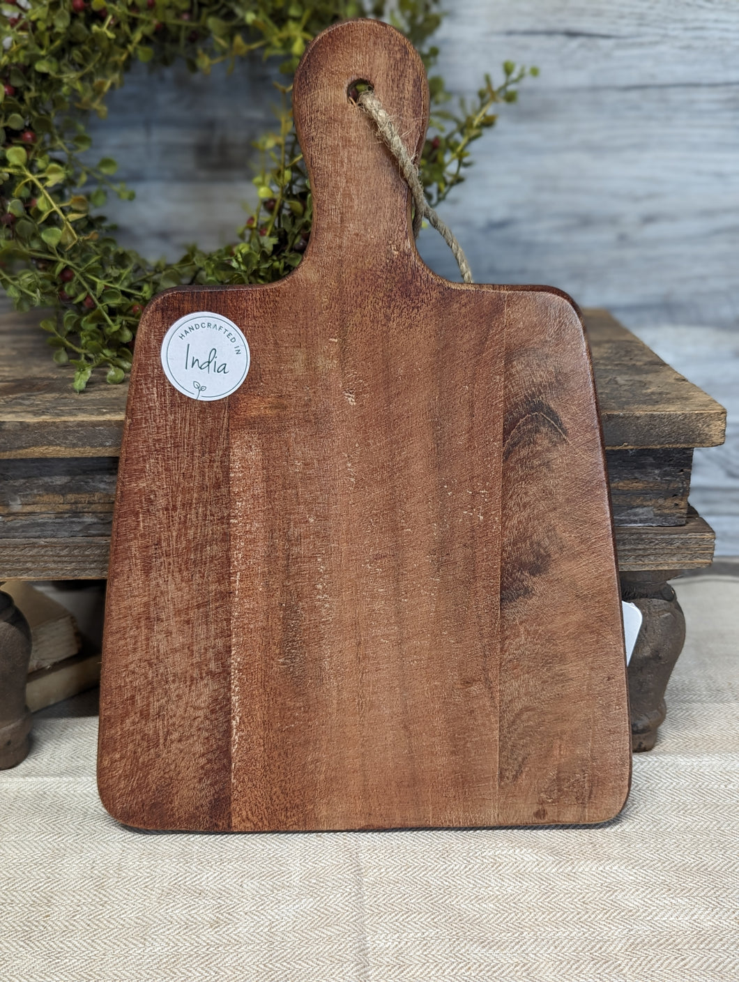 Personalized Brown Tapered Top Cutting Board