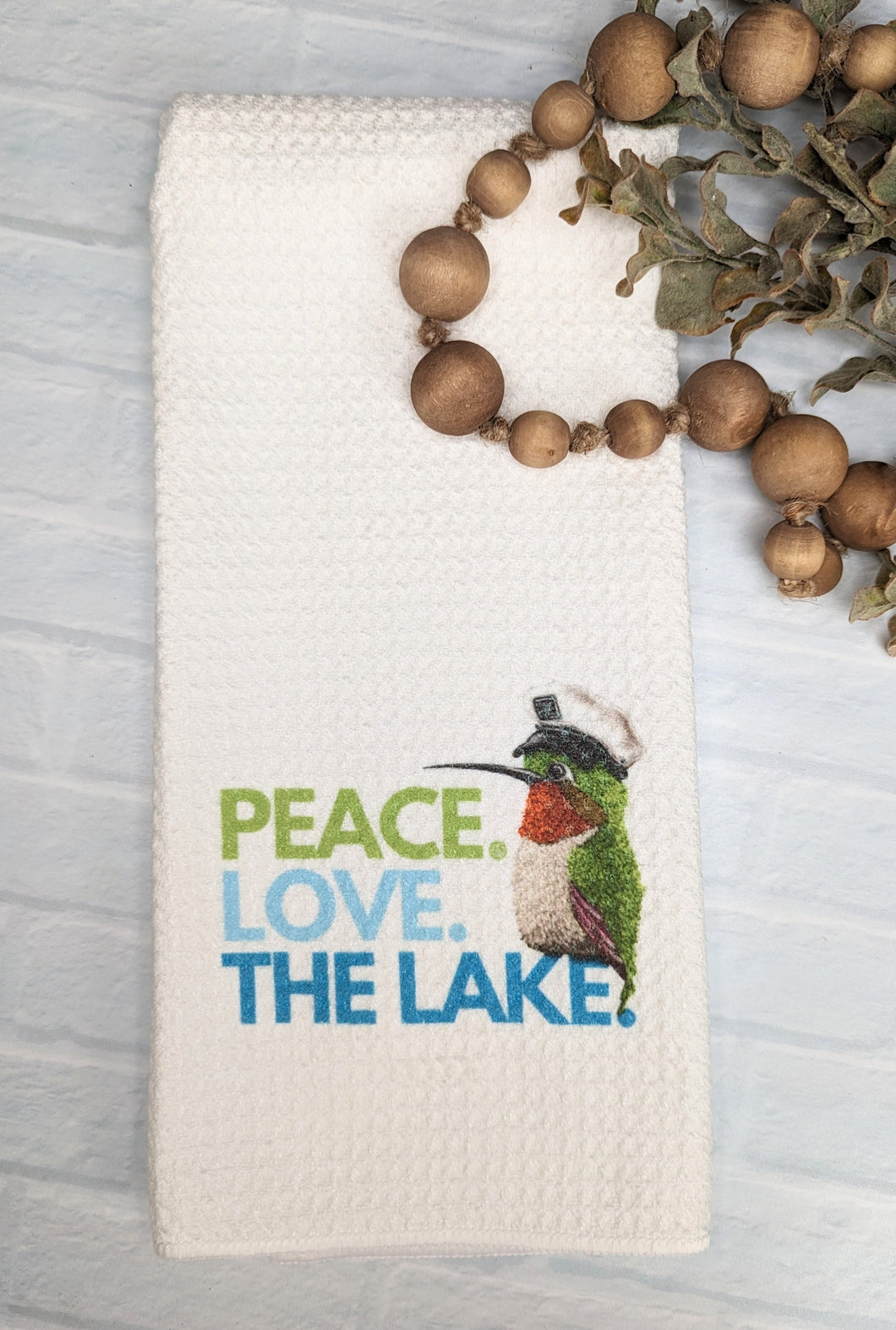 Peace Love Lake Towel