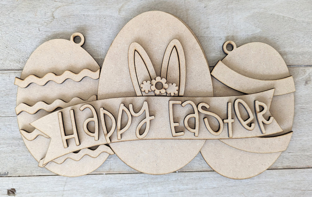 Happy Easter Egg Door Hanger