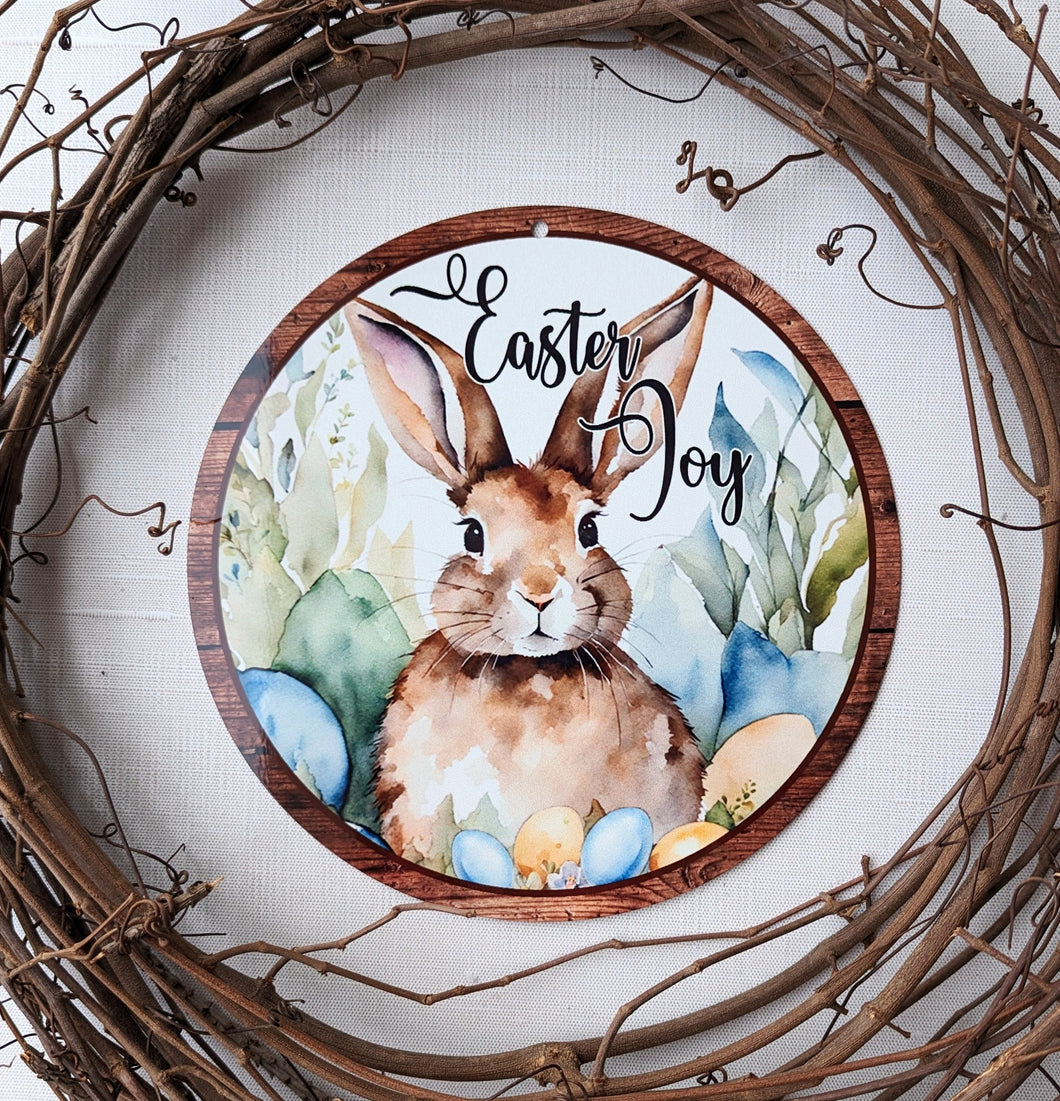 Easter Joy Wreath Round