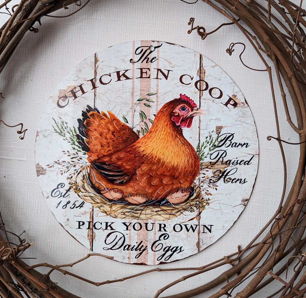 The Chicken Coop Wreath Round