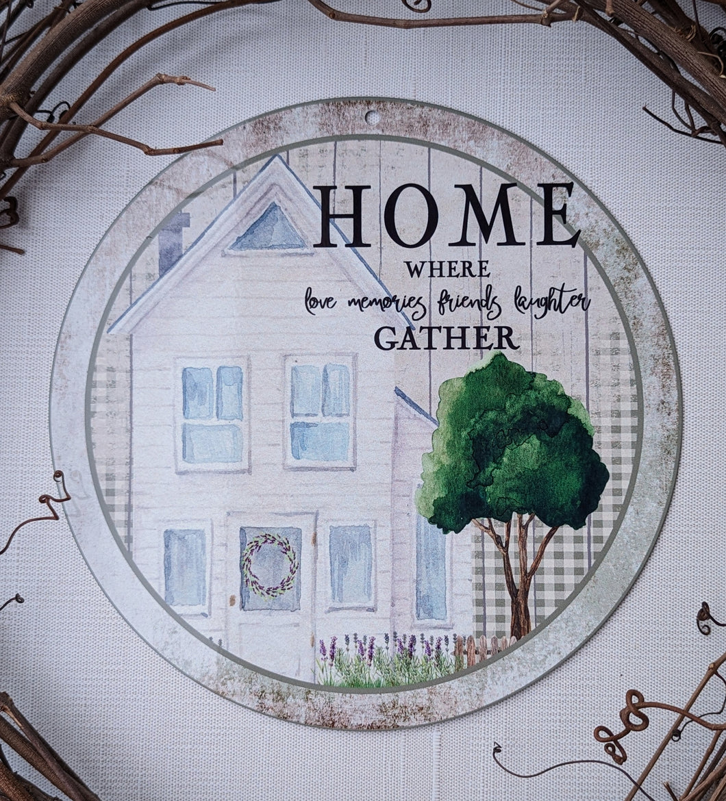 Home Wreath Round