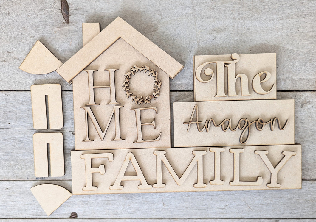 Personalized Family Block Set