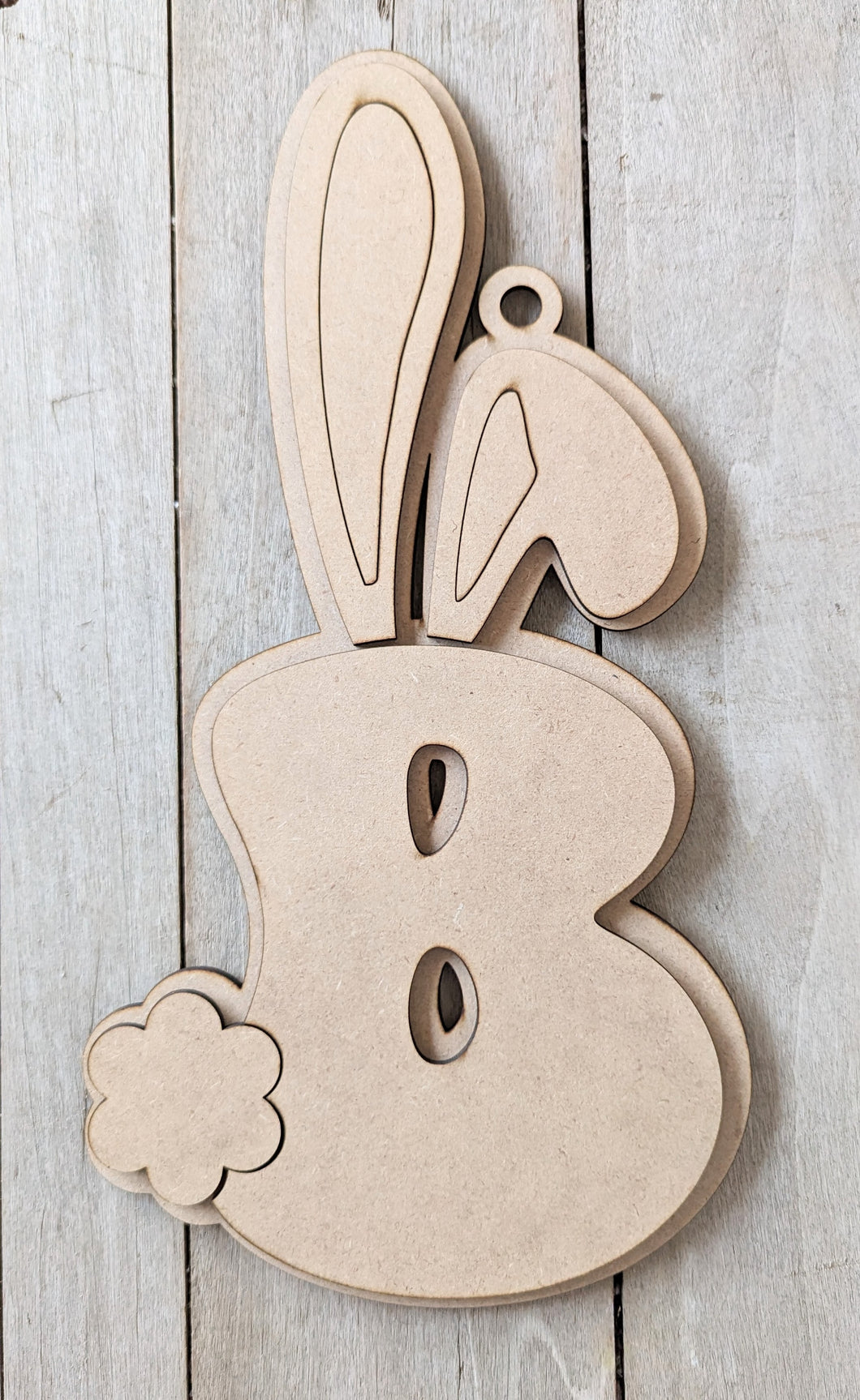 Bunny Wreath Letter