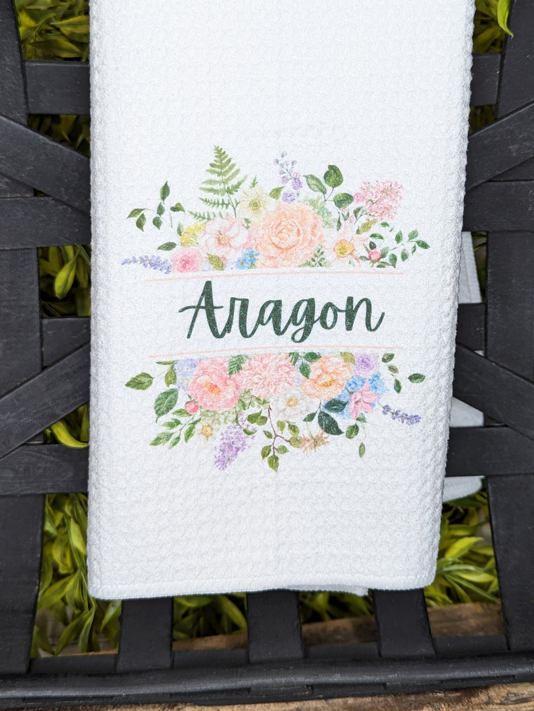 Personalized Flower Towel