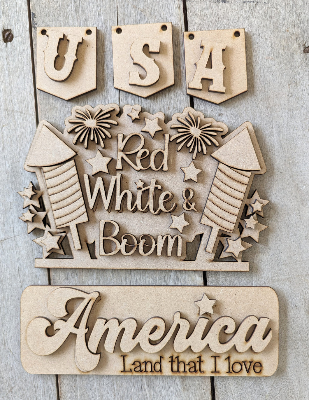 Patriotic Pallet Inserts