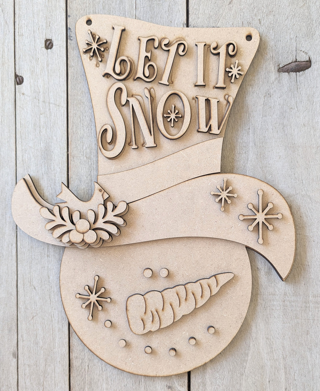 Let It Snow Snowman Hanger