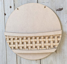 Load image into Gallery viewer, Patterned Wicker Basket Round
