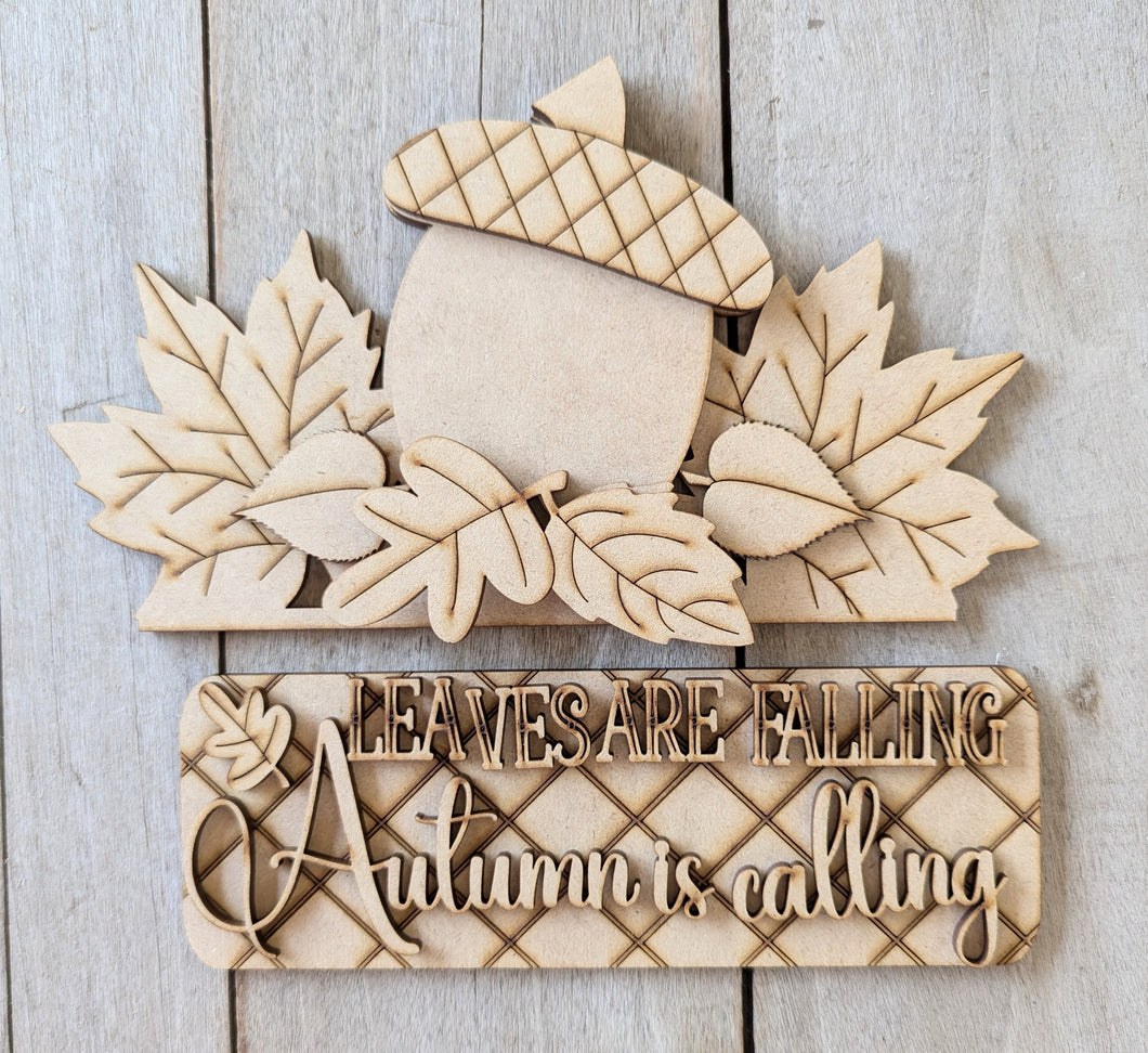 Autumn Is Calling Breadboard Insert