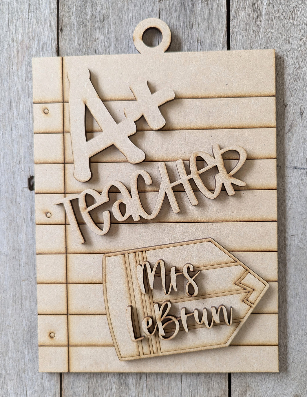 A+ Teacher Hanger