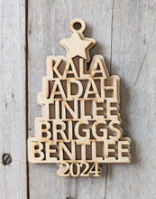 Load image into Gallery viewer, Personalized Name Tree Ornament
