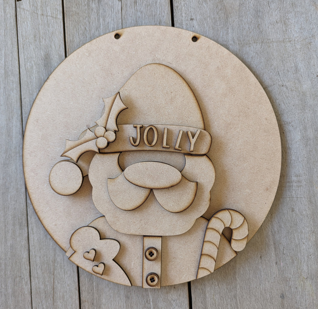 Jolly Santa Round