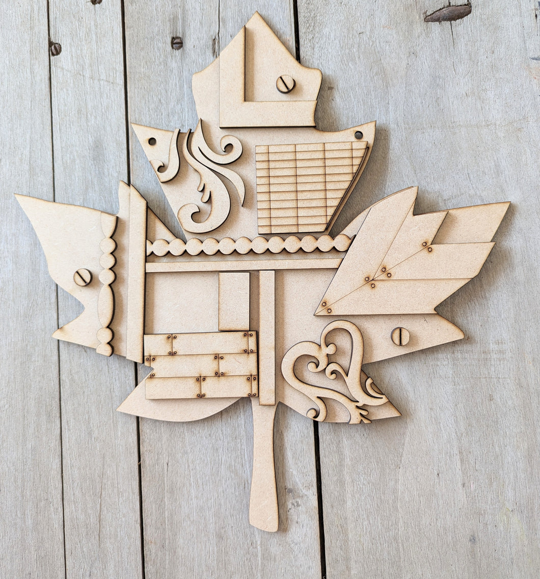 Vintage Hanging Maple Leaf