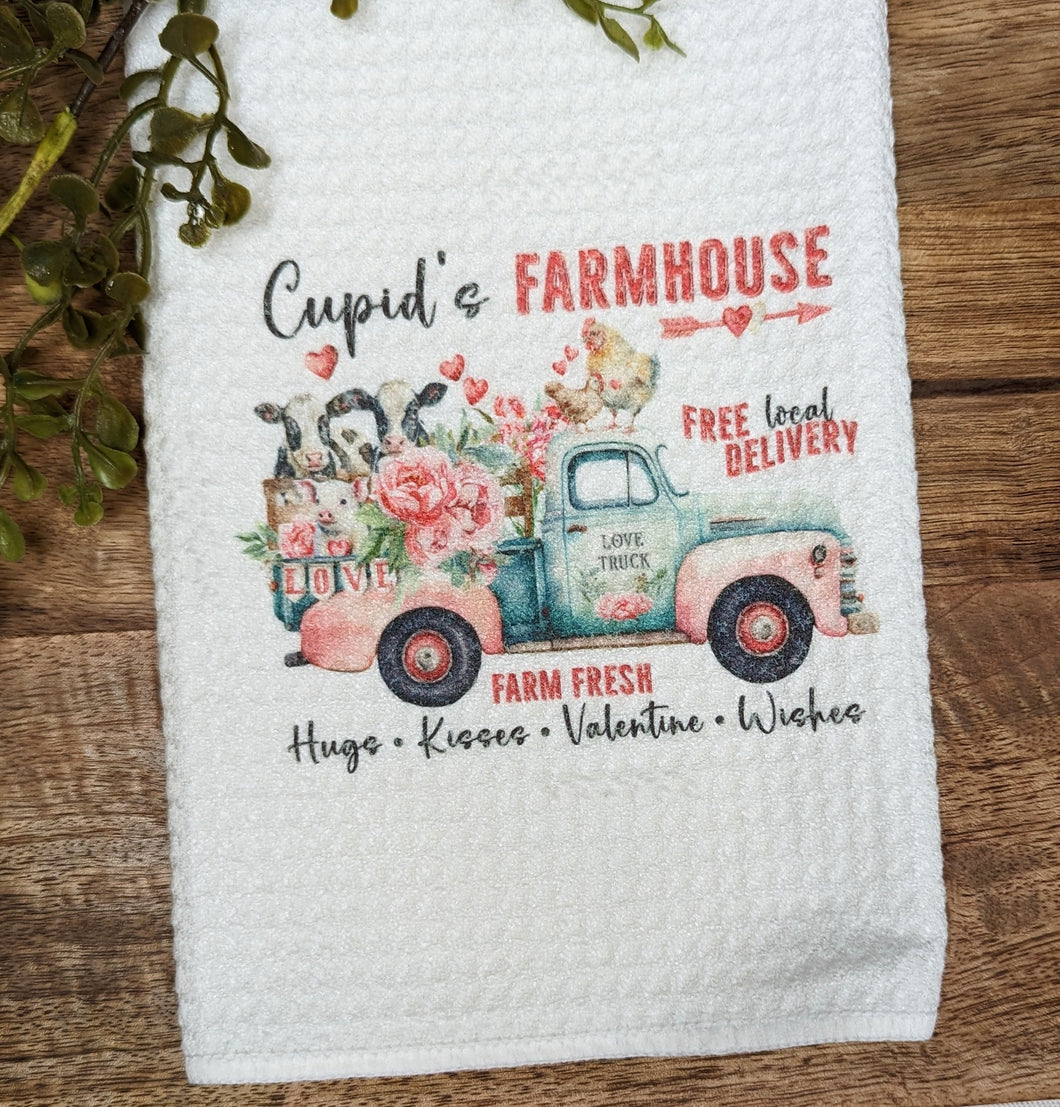 Farmhouse Love Truck Towel