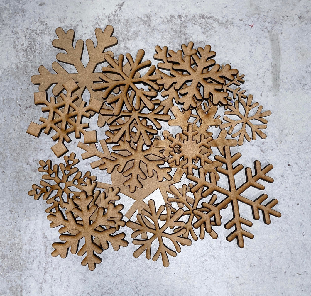 Assortment of Snowflakes