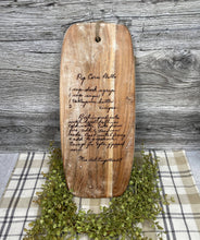 Load image into Gallery viewer, Personalized Farmhouse Oblong Cutting Board
