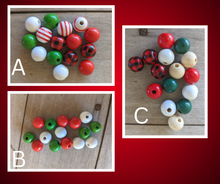 Load image into Gallery viewer, Tag w/ Christmas Beads
