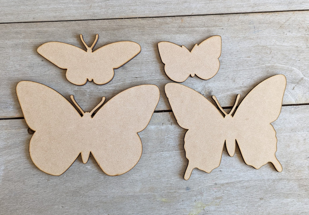 Set Of 4 Butterflies