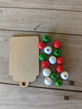 Load image into Gallery viewer, Tag w/ Christmas Beads
