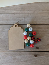 Load image into Gallery viewer, Tag w/ Christmas Beads
