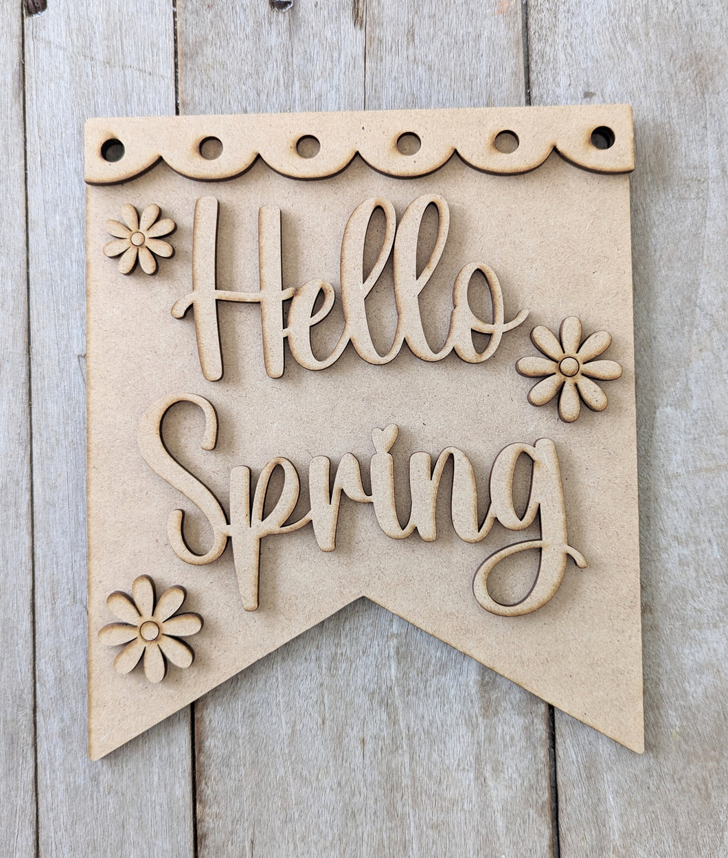 Hello Spring Post Hanger